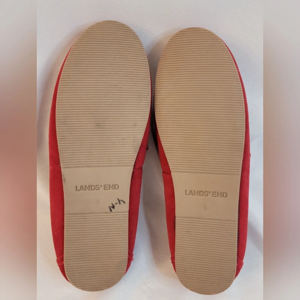 Lands' End Childrens Slip On Slippers Size 4